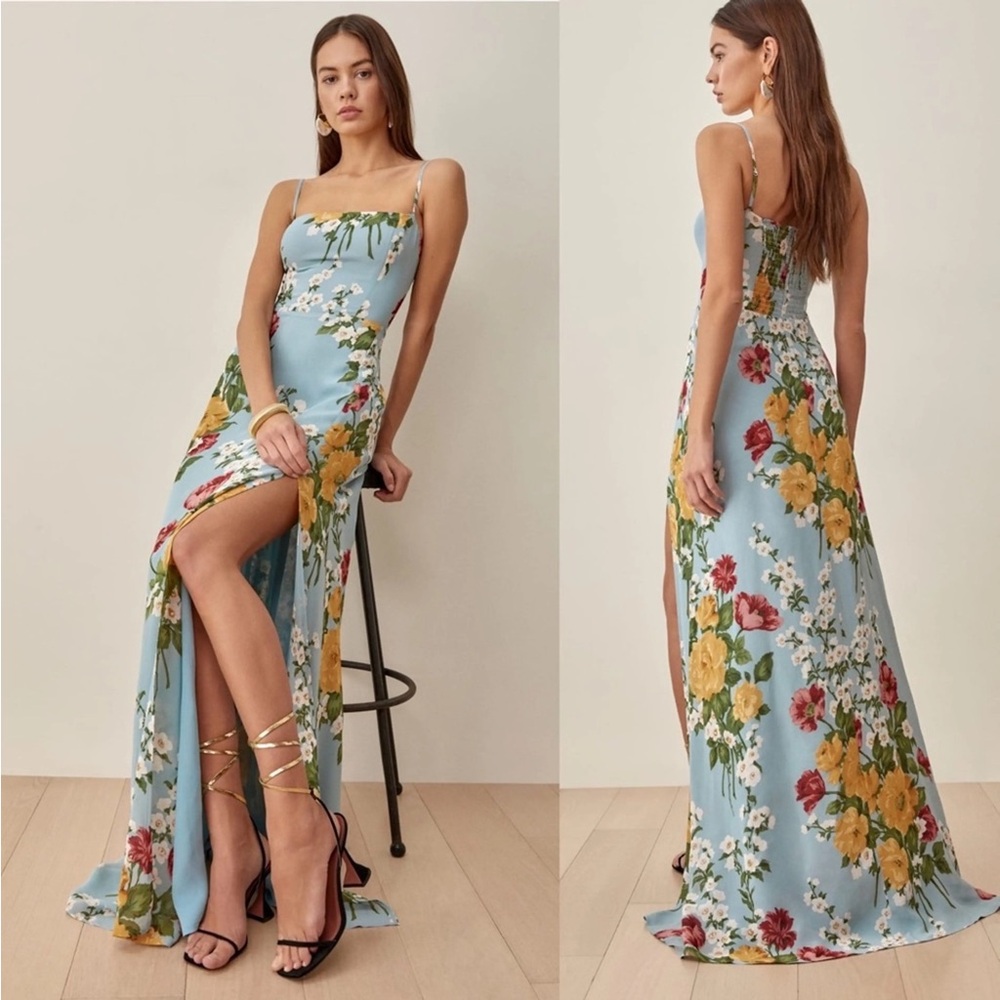 NWOT- Reformation Ingrid Dress in Florist Size 4 - Picture 2 of 14